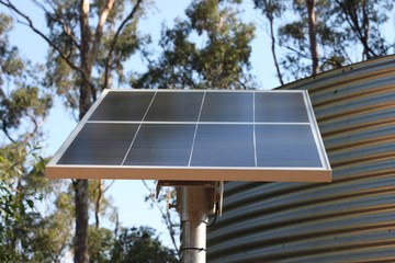 Sustainable Living: Solar Panel & Water Tank