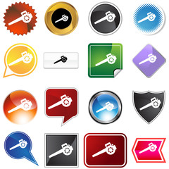 Lawn Blower Icon Set