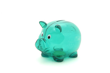 empty piggy bank isolated