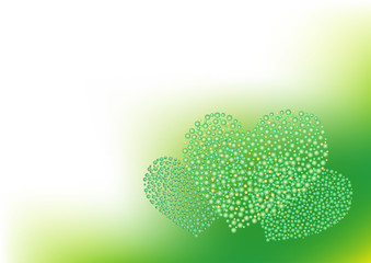 グリーンのハートたち