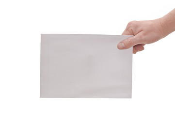 Hand & large envelope