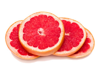 Naklejka na ściany i meble Segments of grapefruit
