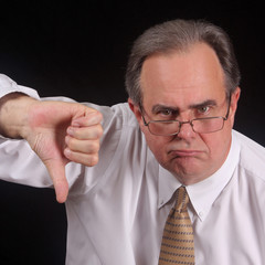 Displeased executive