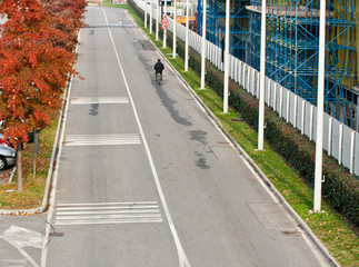 In bicicletta