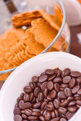 dark chocolate and cookies
