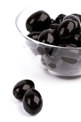 bowl of black olives