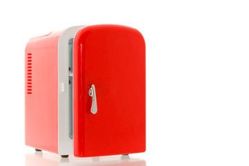 Red miniature fridge