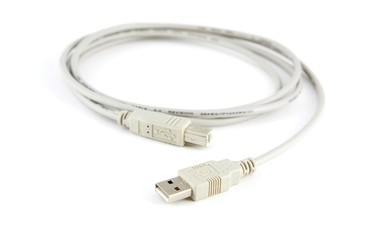 USB cable, isolated on white