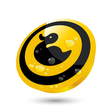 badeente spielzeug gummiente zeichen symbol