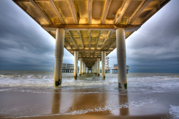 Under the Scheveningen pier