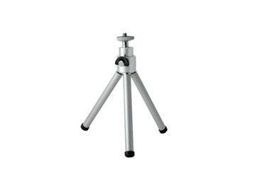 photo tripod isolated on white background