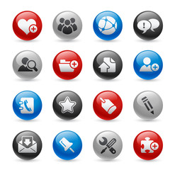 Naklejka premium Gel Icons // Internet & Blog