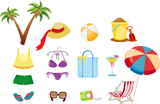 travel and vacation icons