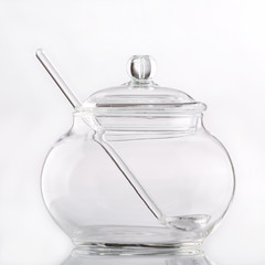glass jar for honey