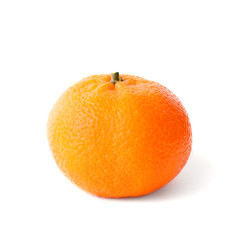 Isolated fresh mandarin