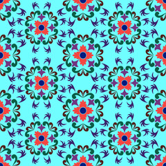 seamless flowers pattern 2