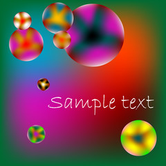stylized bubbles with space for text