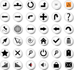 Web Icon Buttons Collection