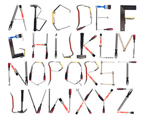 The Alphabet formed by tools