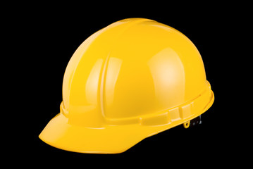 Fototapeta premium Yellow helmet isolated