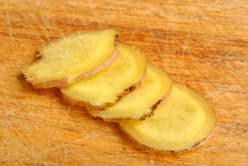 fresh organic ginger, very usefully as spice