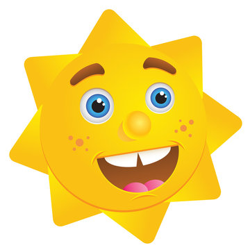 Happy sun illustration