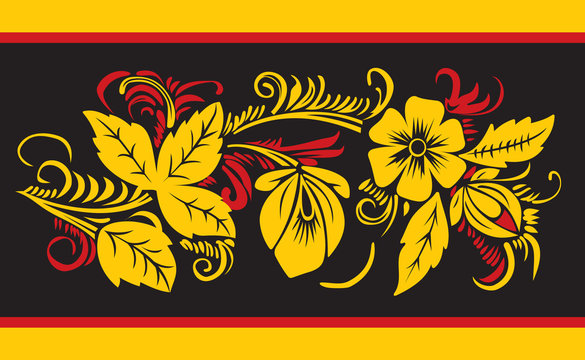 russian pattern hohloma