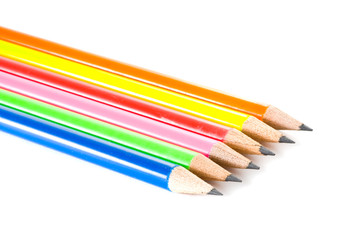 Assortment of coloured pencils