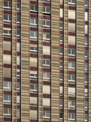 facade detail of modern residential area