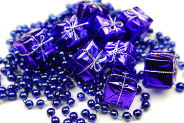 christmas blue giftbox