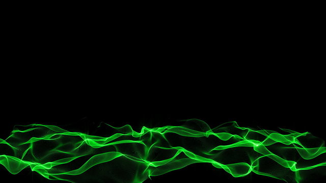 Chyron in Green - lower third, loop, acton