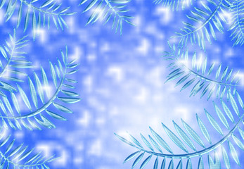 Icy leaves