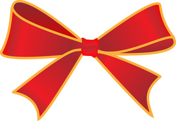 red holiday bow