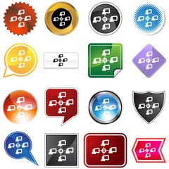 Computer Network Icon Set