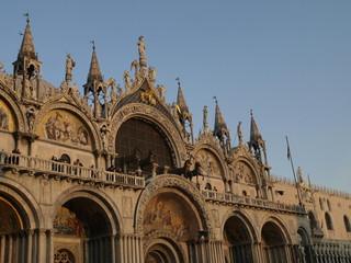 Fototapeta premium Atardecer en San Marcos, símbolo de Venecia