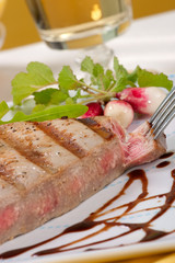 Grilled tuna steak