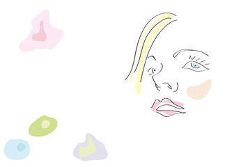 ritratto di donna acquarello