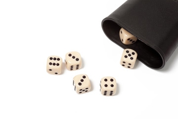 dice on white