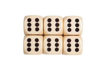dice on white