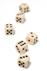 dice on white
