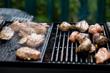 Chicken on a barbecue