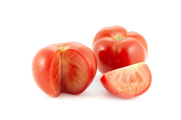 tomatoes isolated on white