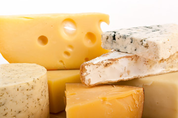 Various types of cheese