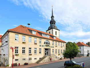 Fototapeta premium Das Rathaus in Elze