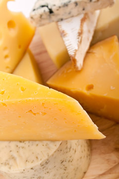 Various types of cheese