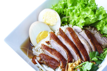 Noodle soup with Peking duck