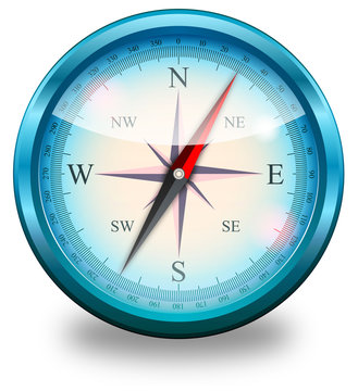 Vector compass - BLUE