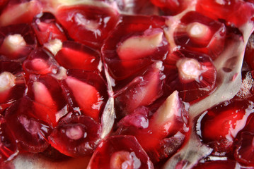 organic and healthy pomegranate is a sweet fruit