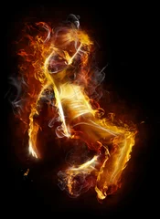 Foto auf Acrylglas Flamme Flammensymbol