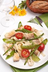 pasta with fish and vegetables